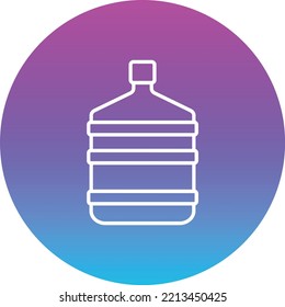 Water Gallon vector icon. Can be used for printing, mobile and web applications.