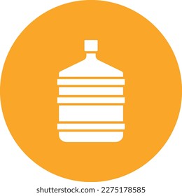 Icono vector de la galón de agua. Se puede usar para imprimir, móviles y aplicaciones web.
