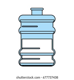water gallon vector illustration