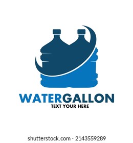 Water Gallon Vector Logo Tmplate This Stock Vector (Royalty Free ...