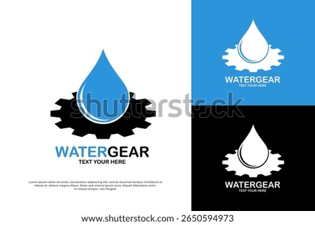 Water Gear logo combining a water drop and a gear, symbolizing aquatic engineering.