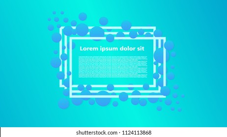 water geometric background. Simple shapes with trendy gradients composition. Eps10 vector