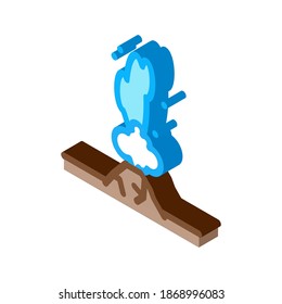 water geyser icon vector. isometric water geyser sign. color isolated symbol illustration