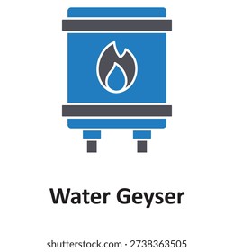 Water geyser Vector icon which can easily modify or edit

