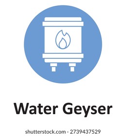 Water geyser Vector icon which can easily modify or edit

