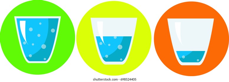Water in a glass of water