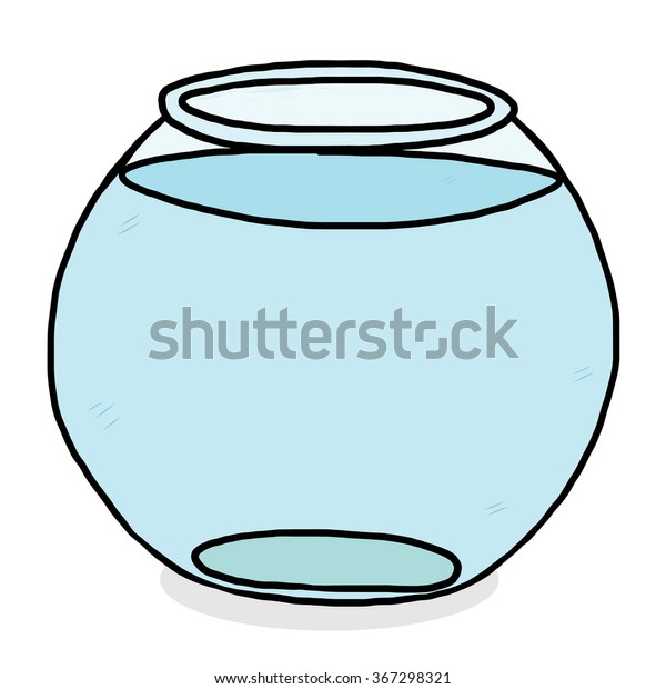 Water Glass Bowl Cartoon Vector Illustration Stock Vector (Royalty Free ...