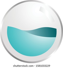 water in glass bubbles illustration design vector