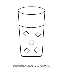 ilustração vetorial de design de ícone de Vidro de Água
