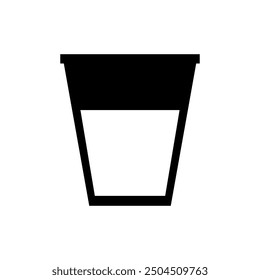 Water glass icon illustrated on background
