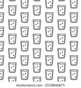 water glass icon pattern in design 