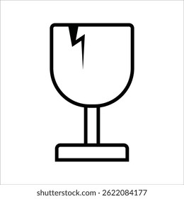 water glass icon set, Glass of water and water drop line icon. vector illustration on white background