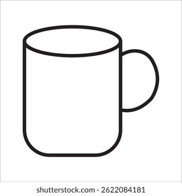 water glass icon set, Glass of water and water drop line icon. vector illustration on white background