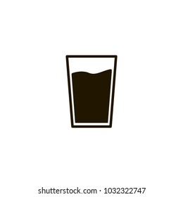 Water Glass Icon. Sign Design