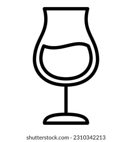 Water Glass icon template with transparent background