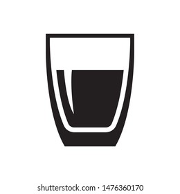 Water glass icon in trendy flat style design. Vector graphic illustration. Drink symbol for website design, logo, app, template, and ui. EPS 10.