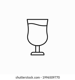 Water glass icon in trendy flat style design. Vector graphic illustration. Drink symbol for website design, logo, app, template, and ui. EPS 10.