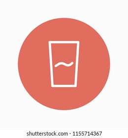 water glass icon vector