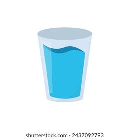 Water Glass Icon Vector Design.