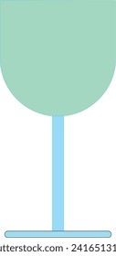 Juego de vectores de iconos de vidrio de agua. Pictograma de línea plana de vidrio para beber. Conjunto de signos negro y azul sobre fondo blanco