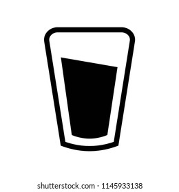 Water glass icon vector icon. Simple element illustration. Water glass symbol design. Can be used for web and mobile.