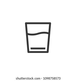 Water Glass Outline Icon