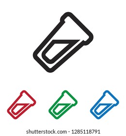 Water glass vector icon