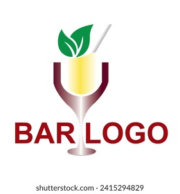 water glass vector logo design. dinking water glass symbolic logo