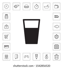 Water Glasses icon for web and mobile