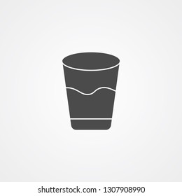 Water glasses vector icon sign symbol