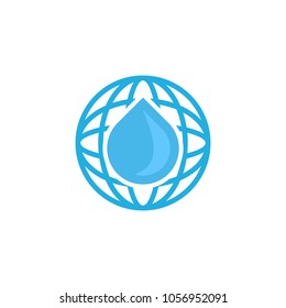 Water Globe Logo Icon Design
