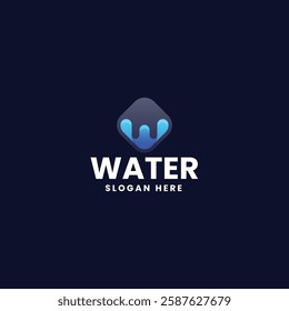 Water Gradient Colorful Logo Template