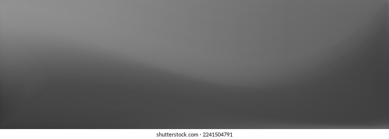 Fondo De Superficie Suave Gris Agua. Malla de gradiente ondulada monocromática negra y blanca. Fondo Borroso De Aluminio Metálico. Ilustración vibrante de superficie suave. Malla de gradiente ondulado plateado.