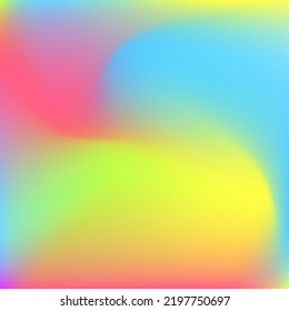 Water Green Blue Light Curve Swirl Gradient Mesh. Blurred Fluid Pastel Liquid Blurry Texture. Rainbow Purple Dynamic Multicolor Yellow Wallpaper. Color Neon Pink Happy Wavy Gradient Backdrop.