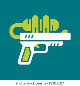 Icono gráfico de Vector creativo de pistola de agua