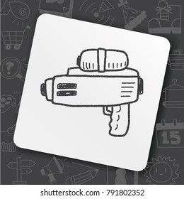 water gun doodle