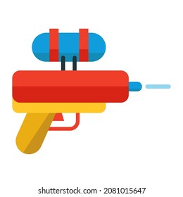 ilustración de vector de cañón de agua plana