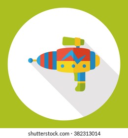 water gun flat icon