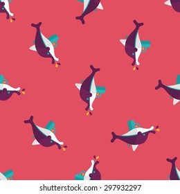 Water Gun flat icon seamless pattern background