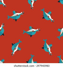 Water Gun flat icon seamless pattern background
