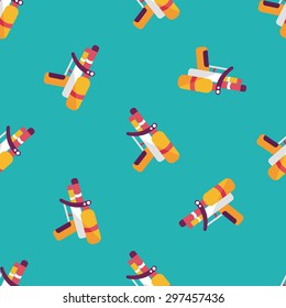 Water Gun flat icon,eps10 seamless pattern background