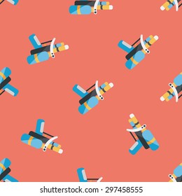 Water Gun flat icon,eps10 seamless pattern background