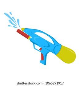 Water gun flat vector illustrator