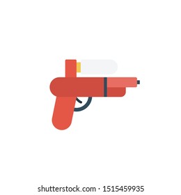 water gun glyph flat vector icon