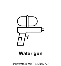 Water gun icon. Element of summer holiday icon. Thin line icon for website design and development, app development. Premium icon