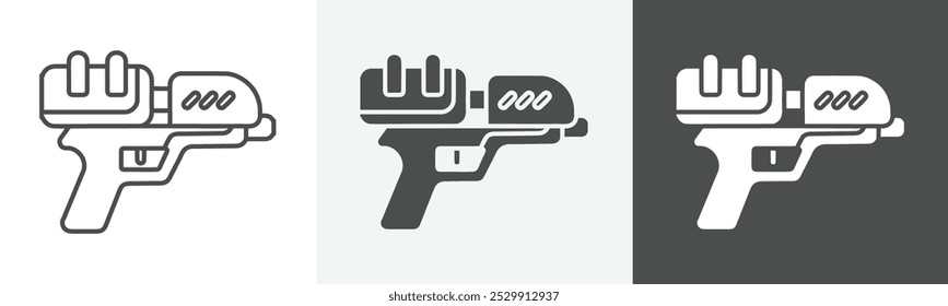 icono de pistola de agua Arte vectorial aislado