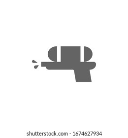 Wasserpistole-Symbol. Einfache Sommersymbole für Vektorillustration für ui und ux, website oder mobile Anwendungen