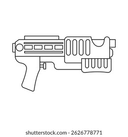 Ícone de arma de água vetor. Sinal de ilustração de arma infantil. Símbolo ou logotipo da arma de brinquedo.