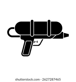 Water gun icon vector. Children's gun illustration sign. Toy gun symbol or logo.