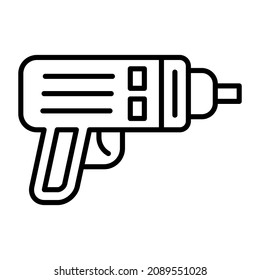 Imagen vectorial del icono de la pistola de agua. También se puede usar para aplicaciones web, aplicaciones móviles y medios impresos.